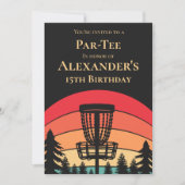 Disc Golf Par T-shirt Frisbee Golf Uitnodiging (Voorkant)