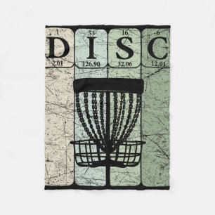 Disc Golf Periodiek Systeem Elementen Frolf Speler Fleece Deken
