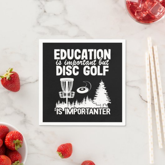Disc Golf Player citeert Funny Disk Golfer Gift Servet (Insitu)