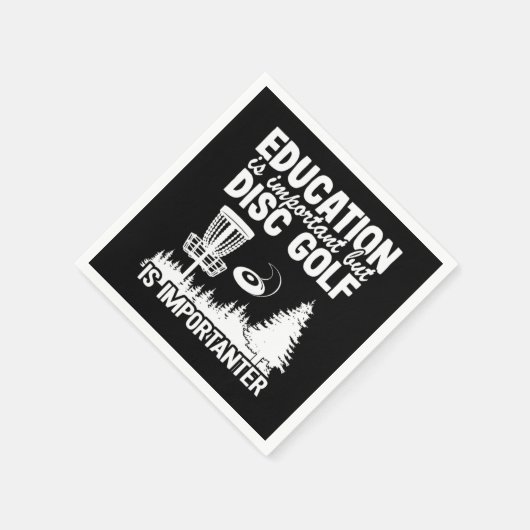 Disc Golf Player citeert Funny Disk Golfer Gift Servet (Hoek)