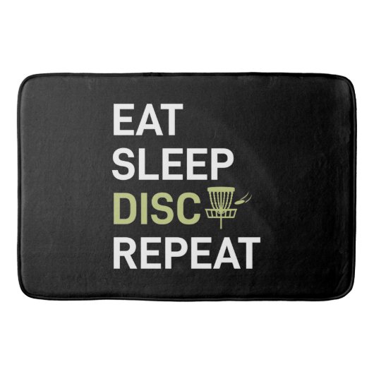 Disc Golf Player | Eat Sleep Disc Golf Repeat Badmat (Voorkant)