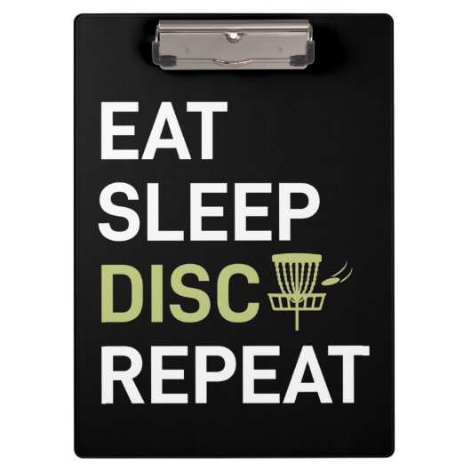 Disc Golf Player | Eat Sleep Disc Golf Repeat Klembord (Voorkant)
