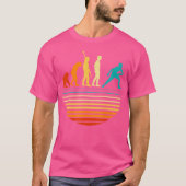 Disc Golf Player in de evolutie T-shirt (Voorkant)