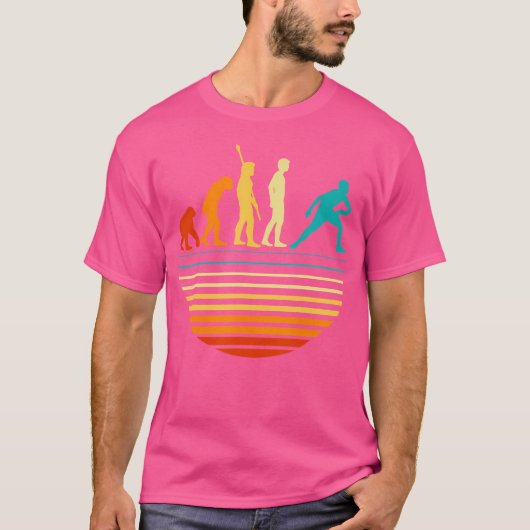 Disc Golf Player in de evolutie T-shirt (Voorkant)