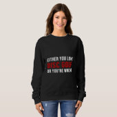 Disc Golf Player verkeerde golfer Funny Golfing Trui (Voorkant volledig)
