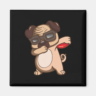 Disc Golf Pug Hond Shirt Kinderen Grappige Disc Go Magneet