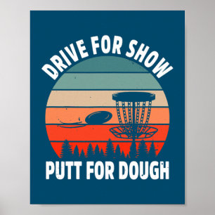 Disc Golf Putt Par Frisbee Golf Disc Golf Speler Poster