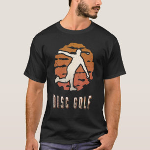 Disc Golf  Retro Classic Sunset Sport T-shirt