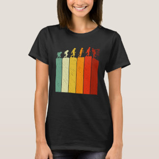 Disc Golf Retro Evolution Mannen Vrouwen T-shirt