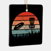 Disc Golf Retro Keramisch Ornament (Rechts)