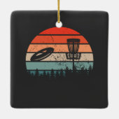 Disc Golf Retro Keramisch Ornament (Achterkant)