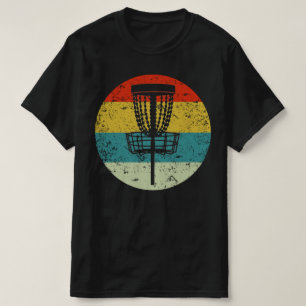 Disc Golf Retro silhouet 70s T-shirt