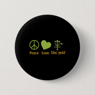 Disc Golf Retro Vintage Mannen Vrouwen, Echte Vred Ronde Button 5,7 Cm