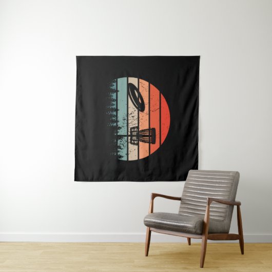 Disc Golf Retro Wandkleed (In Situ (horizontaal))