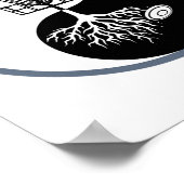 Disc Golf S Voor Mannen Vrouwen - Yin Yang Poster (Hoek)