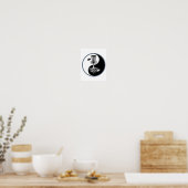 Disc Golf S Voor Mannen Vrouwen - Yin Yang Poster (Keuken)