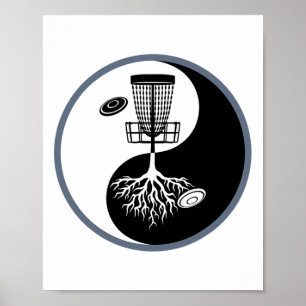 Disc Golf S Voor Mannen Vrouwen - Yin Yang Poster