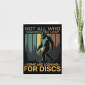 Disc Golf Sasquatch Bigfoot Disc Golfer Funny Disc Kaart (Voorkant)