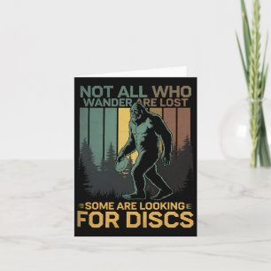 Disc Golf Sasquatch Bigfoot Disc Golfer Funny Disc Kaart
