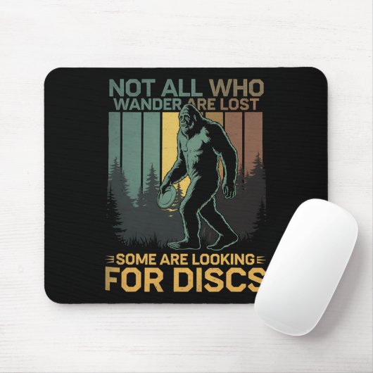 Disc Golf Sasquatch Bigfoot Disc Golfer Funny Disc Muismat (Met muis)