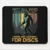 Disc Golf Sasquatch Bigfoot Disc Golfer Funny Disc Muismat (Voorkant)