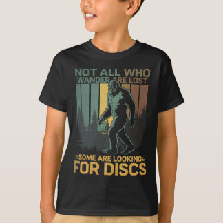 Disc Golf Sasquatch Bigfoot Disc Golfer Funny Disc T-shirt