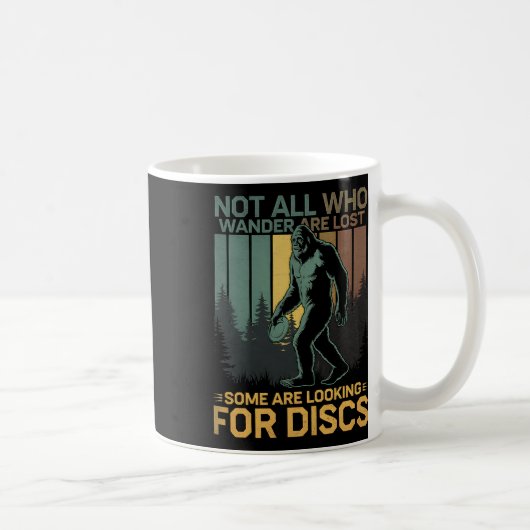 Disc Golf Sasquatch Bigfoot Disc Golfer Grappige D Koffiemok (Rechts)