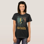 Disc Golf Sasquatch Bigfoot Disc Golfer Grappige D T-shirt (Voorkant volledig)
