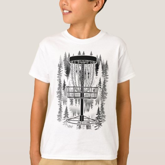 Disc Golf Schets Bosbaan Funny Woods Golfer Tr T-shirt (Voorkant)