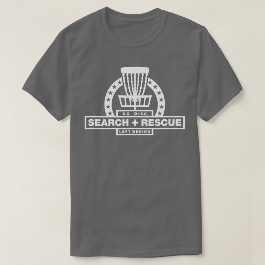 Disc Golf Search and Rescue Disc Golf Gift Funny D T-shirt (Design voorkant)