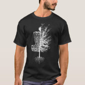 Disc Golf Shirt Basket Tree Frisbee Gol (Voorkant)