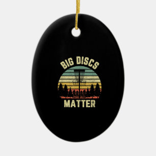 Disc Golf Shirt Funny Big Disks Matter Retro Disk Keramisch Ornament