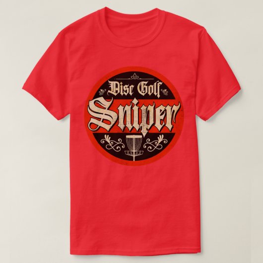  Disc Golf Sniper T-shirt (Design voorkant)