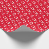 Disc Golf Snowflake wrapppapier Cadeaupapier (Hoek)