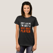 Disc Golf Speler Count Golfer Grappig Golfen T-shirt (Voorkant volledig)