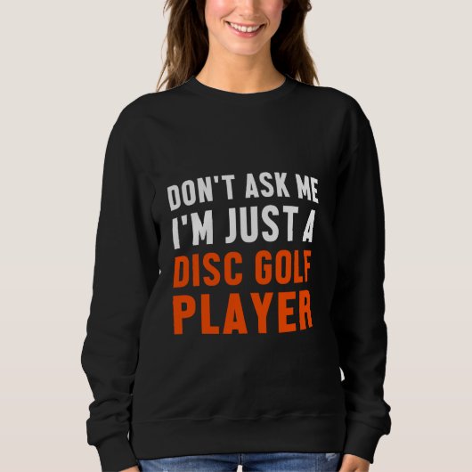 Disc Golf Speler Count Golfer Grappig Golfen Trui (Voorkant)