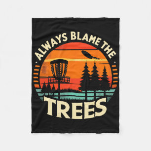 Disc Golf Speler Golfen Golfer Geeft Altijd De B Fleece Deken