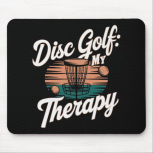 Disc Golf Speler Grappig Frisbee Spel  Muismat