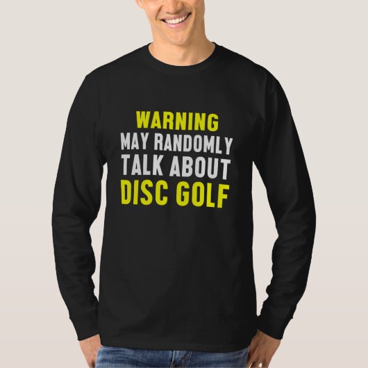 Disc Golf Speler Vastgesteld Golfer Grappig Golfen T-shirt (Voorkant)