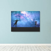 Disc Golf Stars Canvas Afdruk (Insitu (Houten vloer))