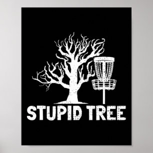 Disc Golf Stomme Boom Naamwoordenboek Cadeaus Midr Poster