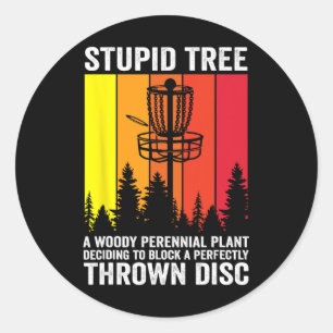 Disc Golf Stomme Boom Woordenboek Midrange Dri Ronde Sticker