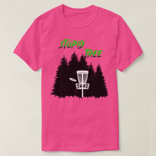 Disc Golf Stompzinnige Boom Grappige Disc Golf Spe T-shirt (Design voorkant)