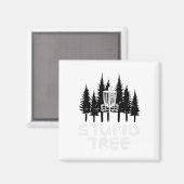 Disc Golf Stupid Tree Funny Frisbee Golfer Frolf M Magneet (Voorkant / Achterkant)