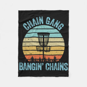 Disc Golf T-shirt Grappige Ketting Retro Disc Golf Fleece Deken