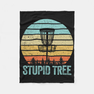 Disc Golf T-shirt Grappige Stomme Boom Retro Disc Fleece Deken