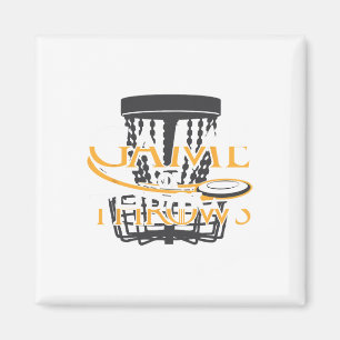 Disc Golf T Shirt voor Heren Vrouwen Funny Frisbee Magneet