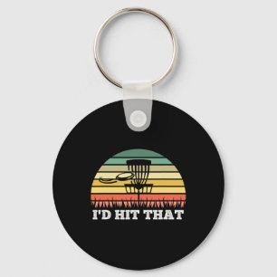 Disc Golf T-shirt voor mannen vrouwen Funny Frisbe Sleutelhanger
