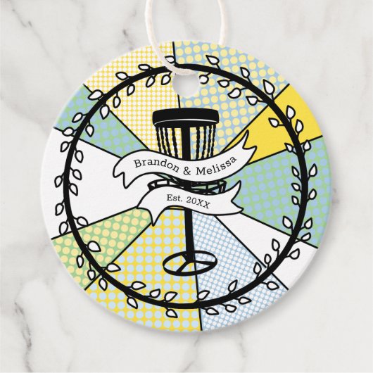 Disc Golf thema Bedankjes Labels (Voorkant)