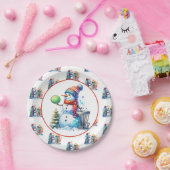 Disc Golf thema Kerstfeest Papieren Bordje (Feest)